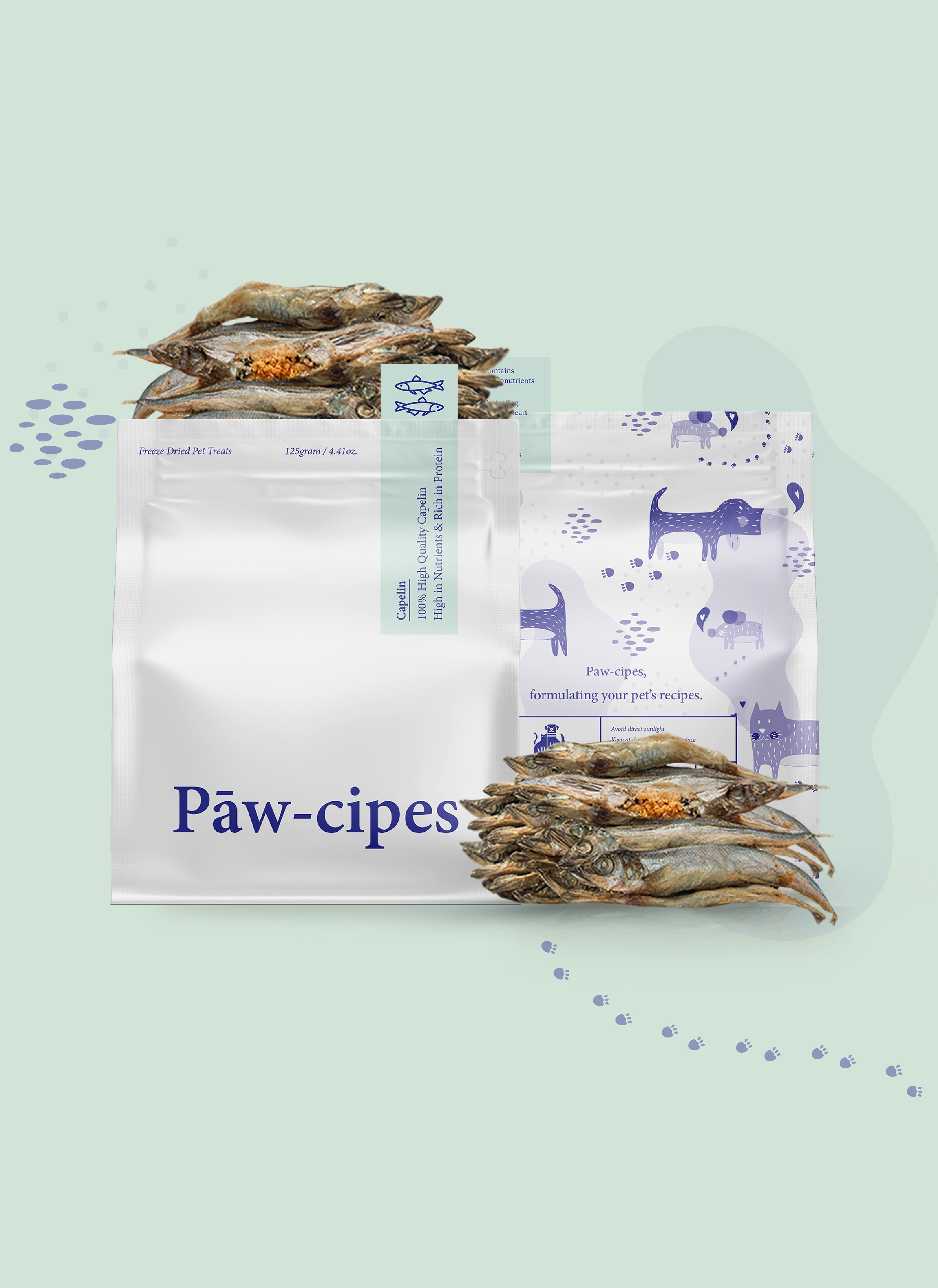 Dried capelin 2024 for dogs